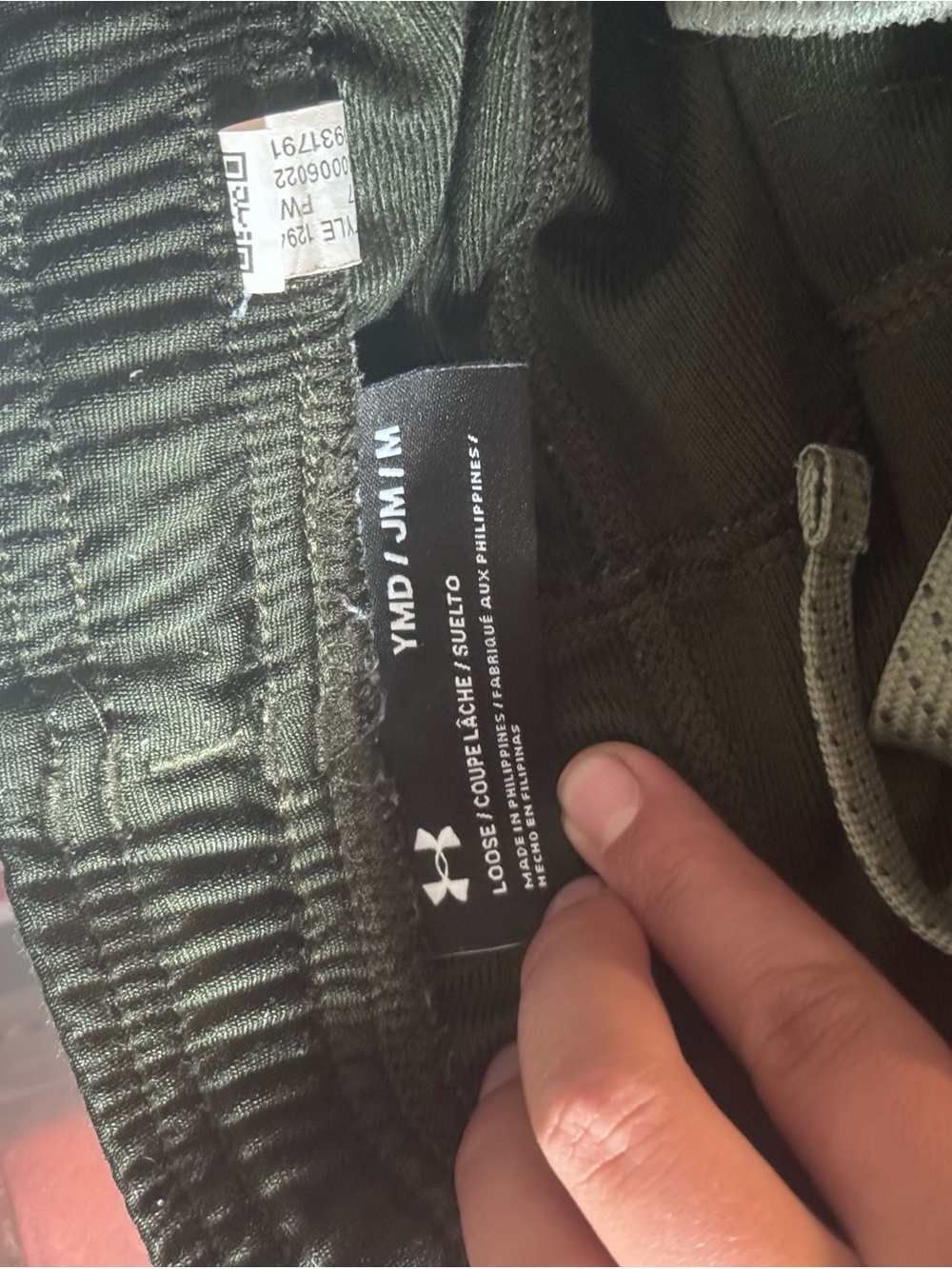 Under Armour Olive Green Boys' Athletic Joggers - Picture 2 of 2